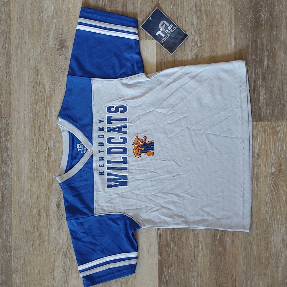 NWT Team Athletics Youth Boys Kentucky Wildcats Mesh Shirt Size XS